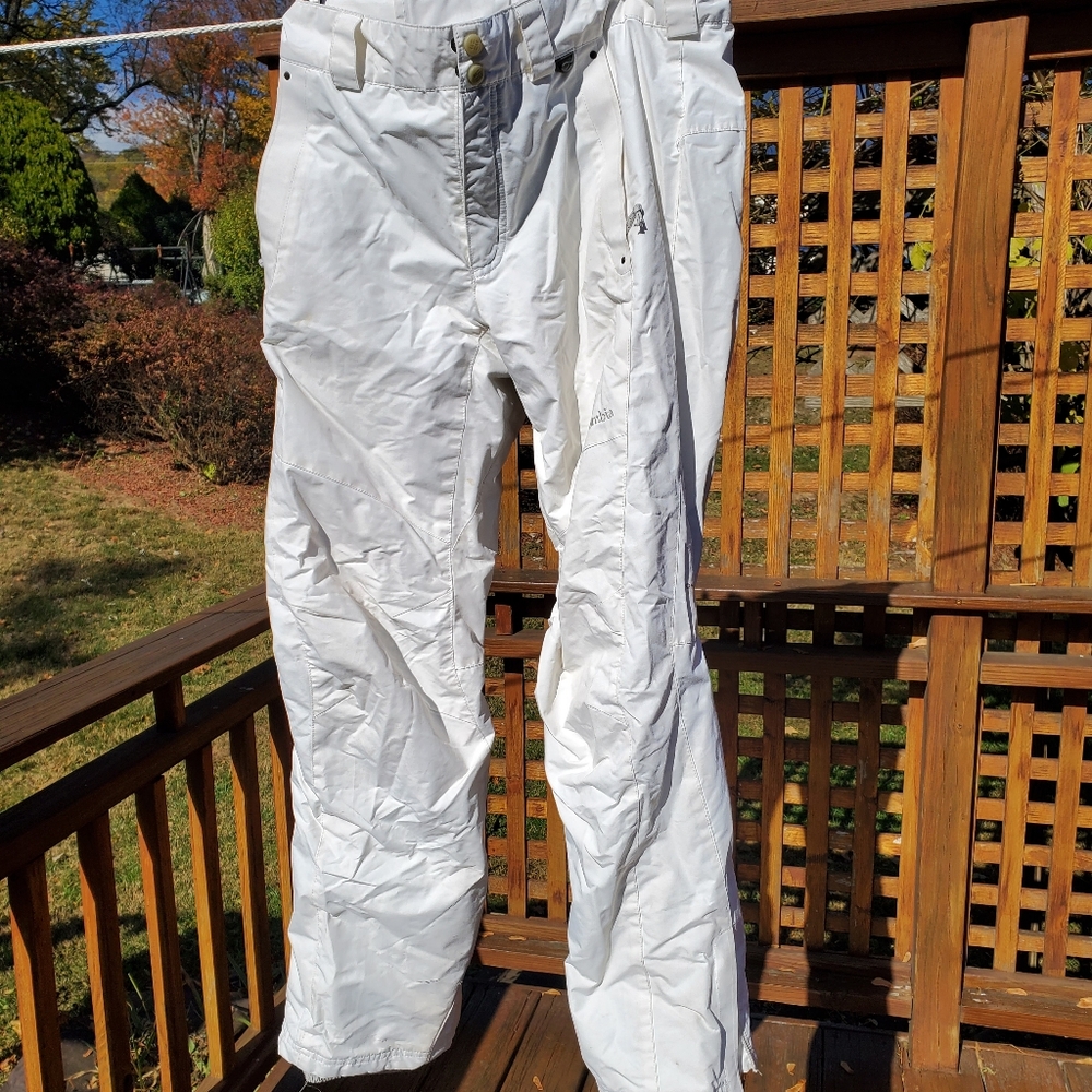Columbia Womans White Ski Pants